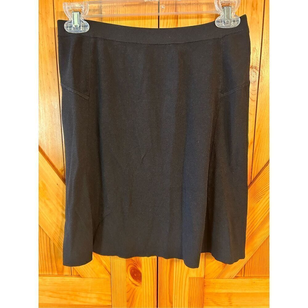 Loft black ribbed mini skirt size XS (4236)